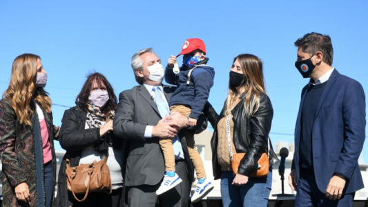Alberto arrancó la campaña en el conurbano con Tolosa Paz y Gollan