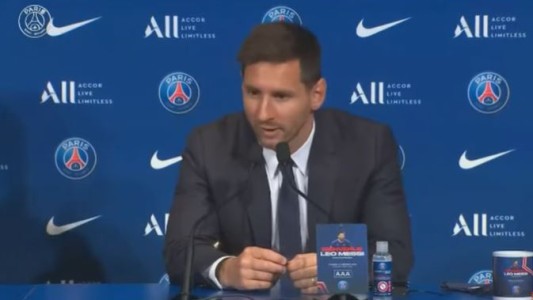 Messi fue presentado oficialmente en el PSG: "Estoy feliz, ilusionado y con muchísimas ganas"