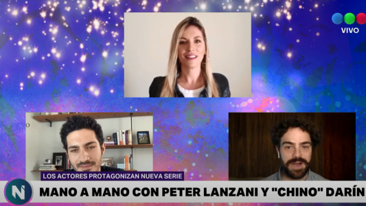 Mano a mano con  Peter Lanzani y el "Chino" Darín