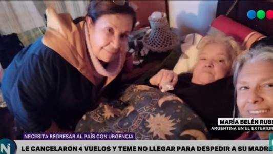 Pide con desesperación que le permitan ingresar al país, para despedir a su madre que está grave