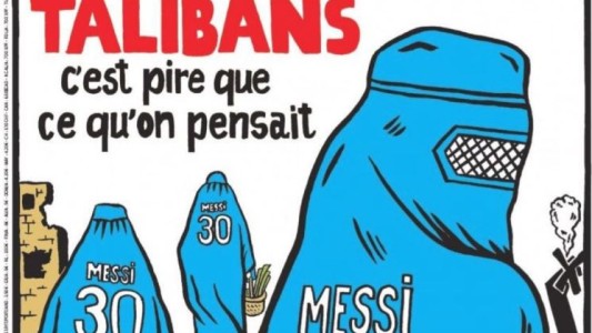 Messi y los talibanes, los protagonistas de otra polémica tapa de Charlie Hebdo
