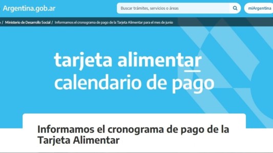 Tarjeta Alimentar: fechas de cobro en agosto