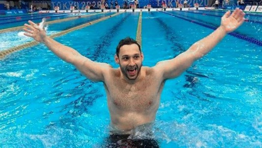 Pipo Carlomagno ganó una medalla de plata en natación en los Juegos Paralímpicos