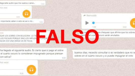 Es falso que se impugna el voto por cerrar el sobre con pegamento fuera de la vista de las autoridades de mesa