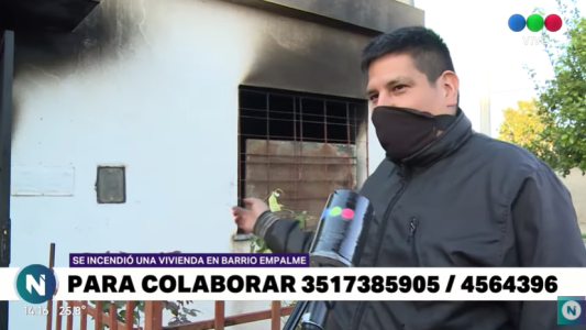 Se incendió una vivienda en barrio Empalme