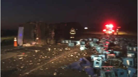 Tragedia en el Ruta 2: falleció un bebé en un accidente múltiple