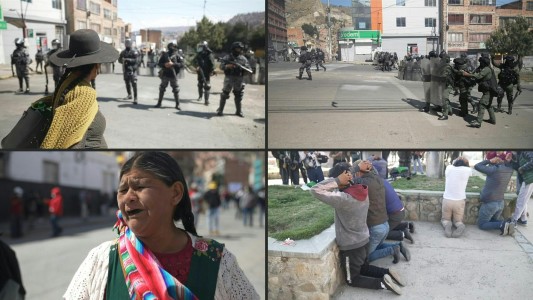 Violenta represión de la policía a campesinos cocaleros