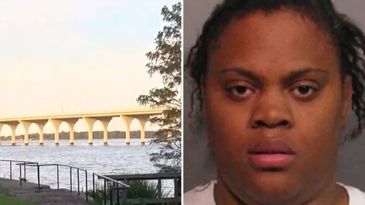 Una mujer tiró a dos de sus pequeños hijos desde un puente