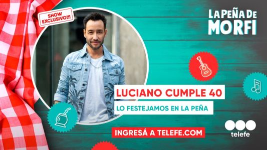 Luciano Pereyra cumple 40 años y lo festeja en La Peña de Morfi