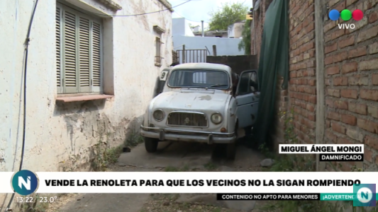 Cansado de los robos y los daños, vende su renoleta