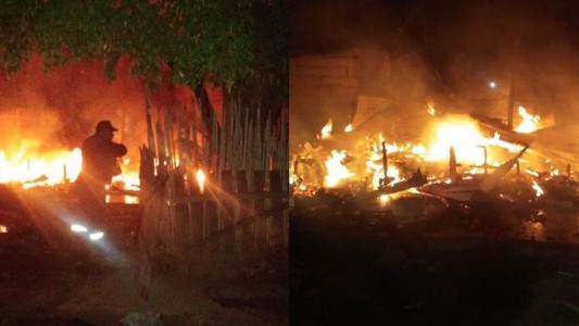 Espantaban abejas con fuego y quemaron una casa y dos autos