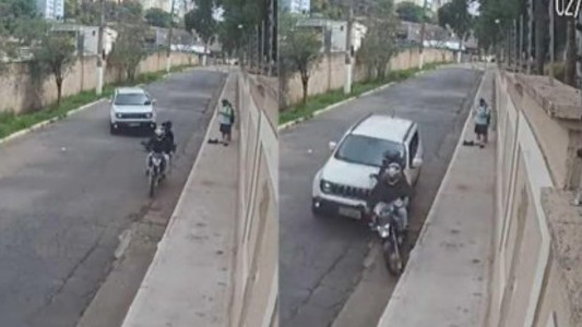 Un conductor evitó un asalto al atropellar a dos ladrones que intentaban robar