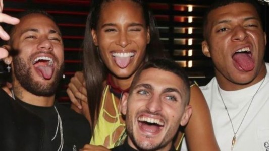 Antes de la caída del PSG, Neymar, Mbappé y Verratti estuvieron de fiesta en el cumpleaños de una modelo
