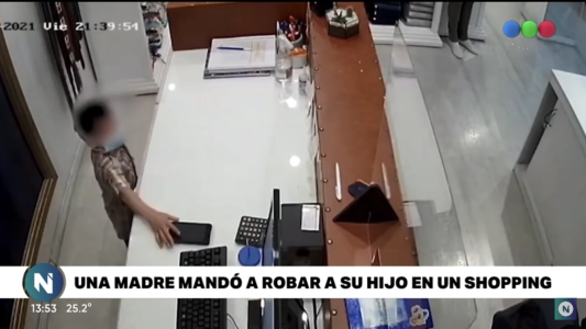 Video indignante: Mandó a robar a su pequeño hijo y todo quedó registrado