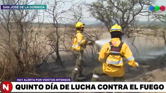 Fuego arrasador en el norte cordobés