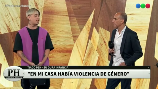 Tiago PZK contó en PH sobre la difícil historia de violencia de género de su mamá.