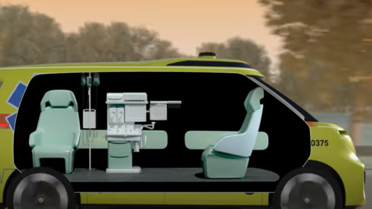 Conducción autónoma, motor eléctrico e Inteligencia Artificial: así se ven las ambulancias del futuro