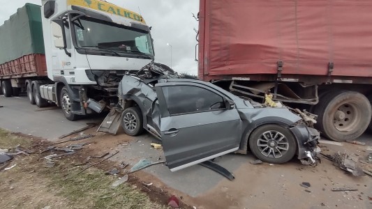 Grave accidente en la autopista Córdoba-Rosario por el temporal