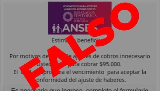 Alertan de estafas por "supuestos cobros pendientes de ANSES"