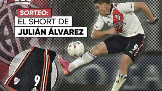 SORTEO: ganate el short del goleador de River Julián Álvarez