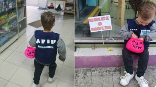 Un niño disfrazado de inspector de la AFIP fue el que más miedo causó en Halloween
