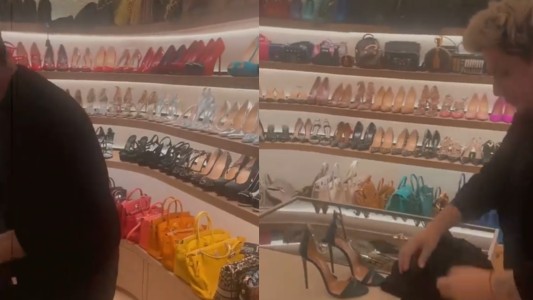 Wanda Nara mostró su impresionante colección de zapatos en Instagram