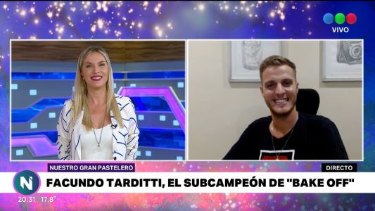 Facundo Tarditti, el subcampeón de Bake Off