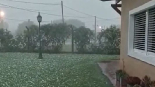 Intensas lluvias y granizo en Córdoba: alerta naranja en gran parte de la provincia