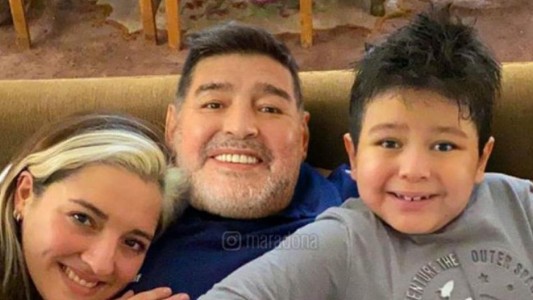 El conmovedor dibujo de Dieguito Fernando dedicado a su papá Maradona