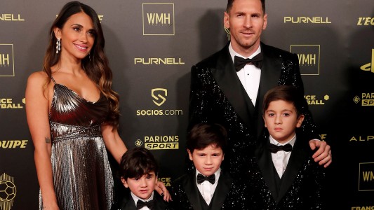 Balón de Oro: todos hablan del look de Messi, Antonela Roccuzzo y sus hijos