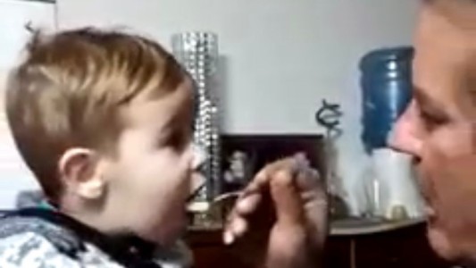 Los conmovedores videos de Lucio, divirtiéndose junto a sus abuelos paternos