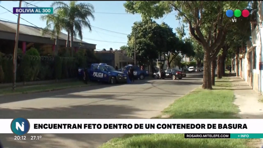 Macabro: Hallaron un bebé sin vida en un contenedor en Rosario