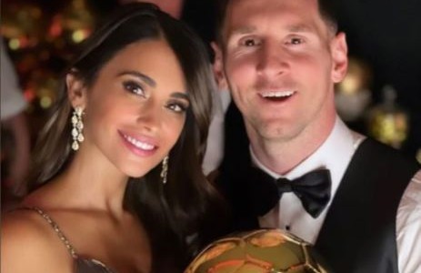 Así se preparó Antonela Roccuzzo en la Casa Dior para la entrega del Balón de Oro