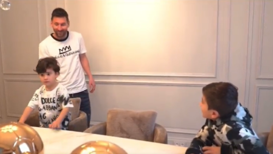 "Pero papá ¿Cuántos tenés?": las divertidas cuentas de Thiago al enterarse que Messi ganó otro Balón de Oro