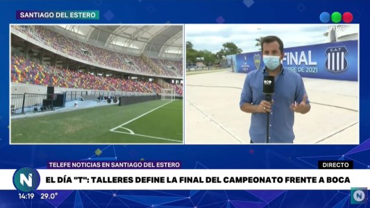 VIDEO: Telefe Noticias en Santiago del Estero, la previa de la final de la Copa Argentina