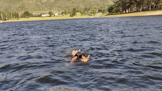 Rescataron a un hombre en el Dique los Molinos