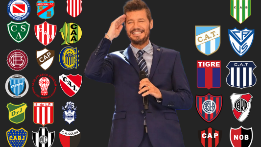 Tinelli en la cuerda floja de la liga profesional
