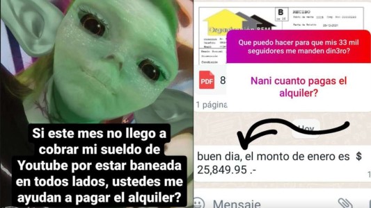 Una influencer rosarina le pidió a sus seguidores plata para pagar el alquiler y juntó el dinero en pocas horas