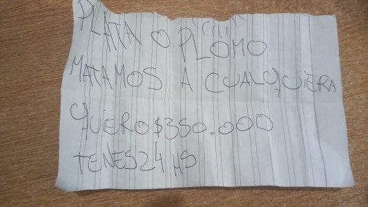 "Plata o plomo", le dieron 24 horas a una comerciante para entregar 350 mil pesos
