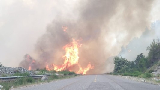 Más de 5000 hectáreas se quemaron en Bariloche: el fuego llegó a la Ruta 40