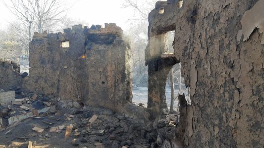 San Marcos Sierra: dos detenidos, 7 casas quemadas y 2 bomberos heridos