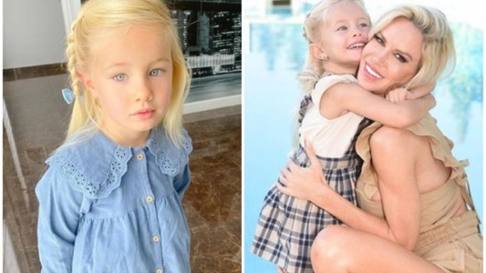 Fotos: acusaron a Luciana Salazar de teñirle el pelo a su hija