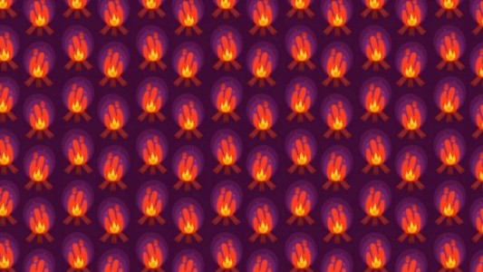 Reto viral: Encontrá las dos fogatas distintas. Sólo el 2% lo logró