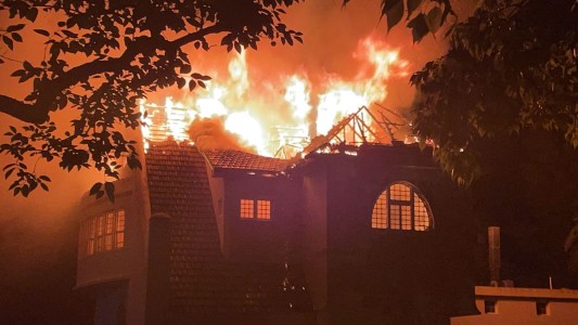 Voraz incendio en el Club House del barrio privado de Messi