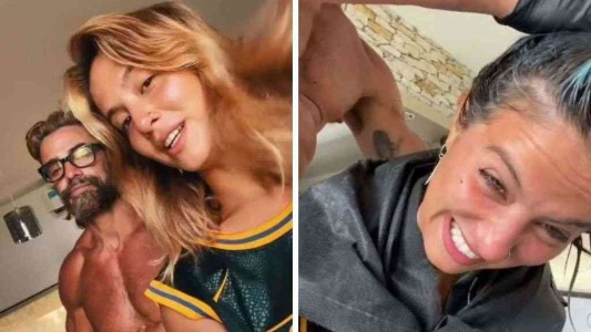 Luciano Castro, peluquero: el video de cómo le hizo un cambio de look a Flor Vigna