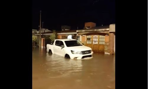 Temporal en Jovita: cayeron 250 mm y el pueblo quedó bajo el agua