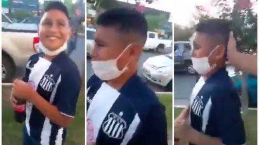 Viral: Su tío lo llevó de sorpresa a ver a Talleres y el pequeño se emocionó hasta las lágrimas