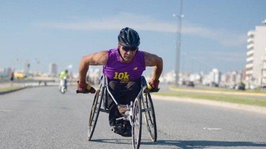 Atleta marplatense unirá en silla de ruedas El Calafate con Mar del Plata
