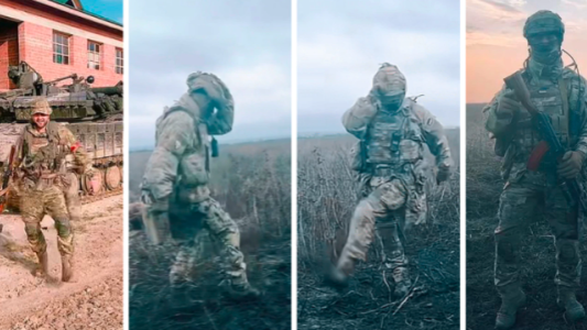 Video: el soldado ucraniano que se volvió viral por sus bailes en TikTok en pleno campo de batalla