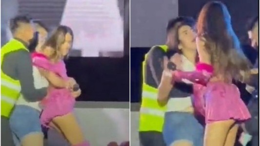Video: Tini Stoessel fue sorprendida por una fan que se subió al escenario
